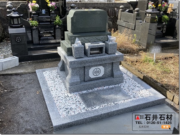 伊東静岡伊豆河津で独立型カロート（納骨室）のお墓は石井石材へ２